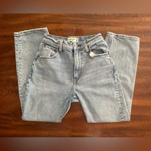 Abercrombie Ultra High Rise Ankle Straight Jeans